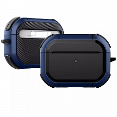 Чехол WiWU APC008 Protective Carrying Case для AirPods Pro чёрный / синий