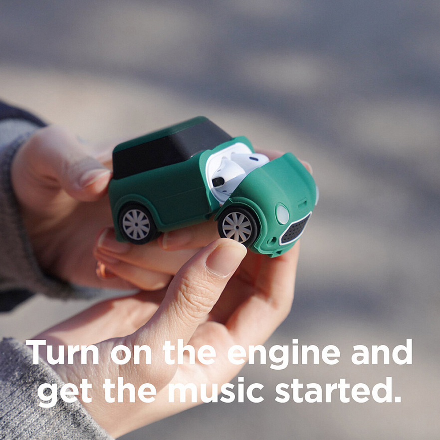 Чехол Elago Mini Car для AirPods зелёный