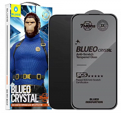 Защитное стекло BlueO Crystal Anti-Scratch Anti-Static для iPhone 16 Pro + installer чёрное