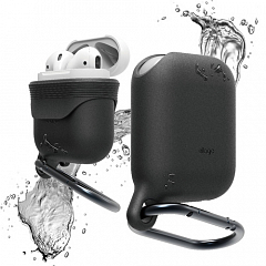 Чехол Elago Waterproof Hang Case для AirPods чёрный
