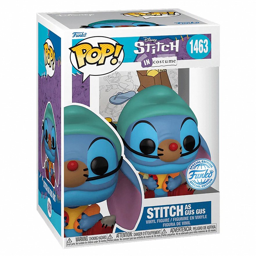 Фигурка Funko POP! Disney Lilo & Stitch in Costume Stitch as Gus Gus (Exc) (1463)