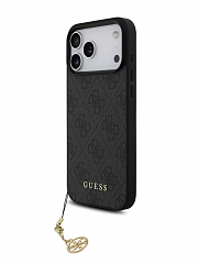 Чехол Guess 4G для iPhone 17 Pro Max с MagSafe черный