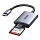 Картридер UGREEN CM401 (80888) USB-C to SD/TF  серый