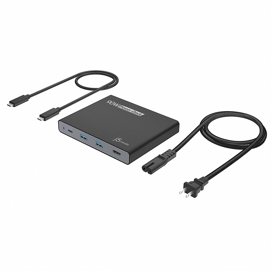 Док-станция j5create 90W Built-in USB-C Travel Dock (JCDP392)