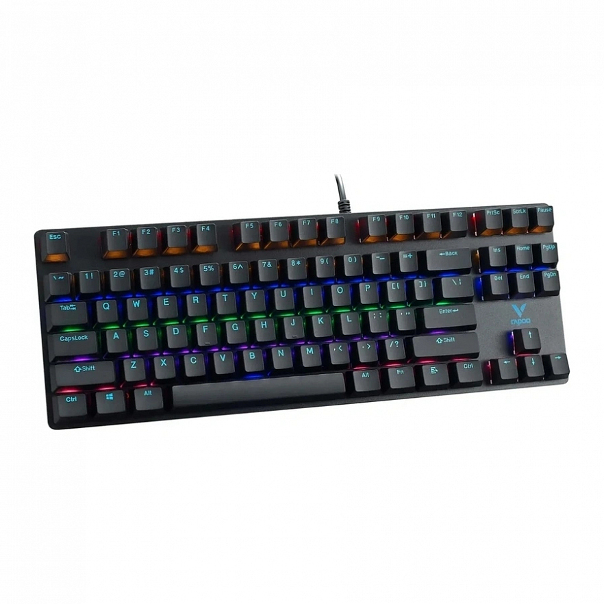 Проводная игровая механическая клавиатура RAPOO V500Pro-87 черная