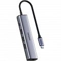 Мульти Хаб UGREEN CM475 (20932) USB-C Multifunction Gigabit Ethernet Adapter with PD серый космос