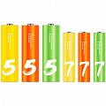 Комплект батареек алкалиновых ZMI Rainbow Zi5 AA/Zi7 AAA (12+12 шт.) разноцветные (LR24 Colors)