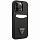 Чехол CG Mobile Guess PU Saffiano Double Cardslot w Metal Triangle Logo Hard для iPhone 14 Pro чёрный