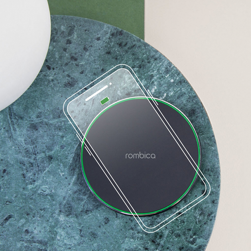 Беспроводное зарядное устройство Rombica NEO Core Quick чёрное