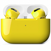 Беспроводные наушники Apple AirPods Pro Custom Edition лимонные глянцевые