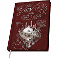 Записная книжка Harry Potter A5 Notebook Marauder's Map X4 ABYNOT032