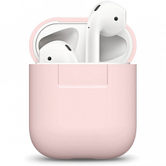 Чехол Elago Silicone Case для AirPods розовый
