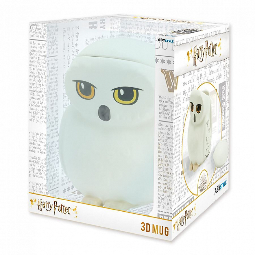 Кружка 3D с крышкой ABYstyle: Harry Potter Hedwig x2 450 мл (ABYMUG679)