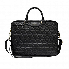 Сумка Guess Quilted Bag Black для ноутбуков 15" чёрная (GUCB15QLBK)