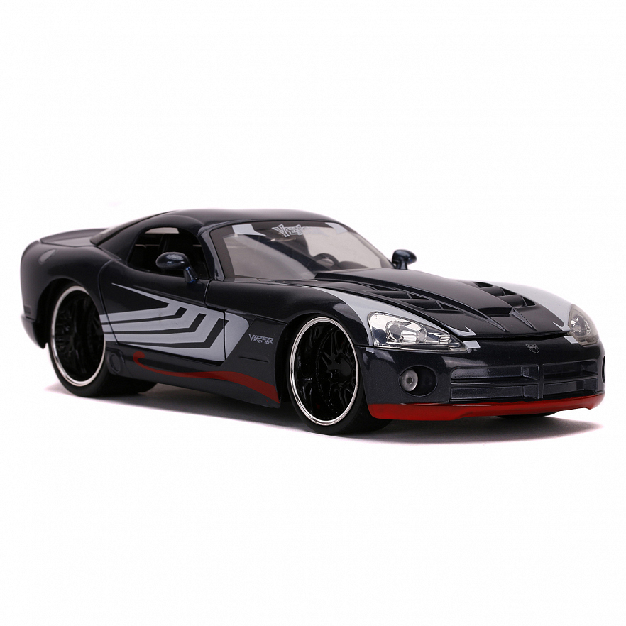 Набор Машинка с Фигуркой Марвел 2.75"+1:24 2008 Dodge Viper SRT10 Веном 31750