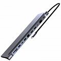 Мульти хаб MST USB-C 12-in-1 Hub серый космос