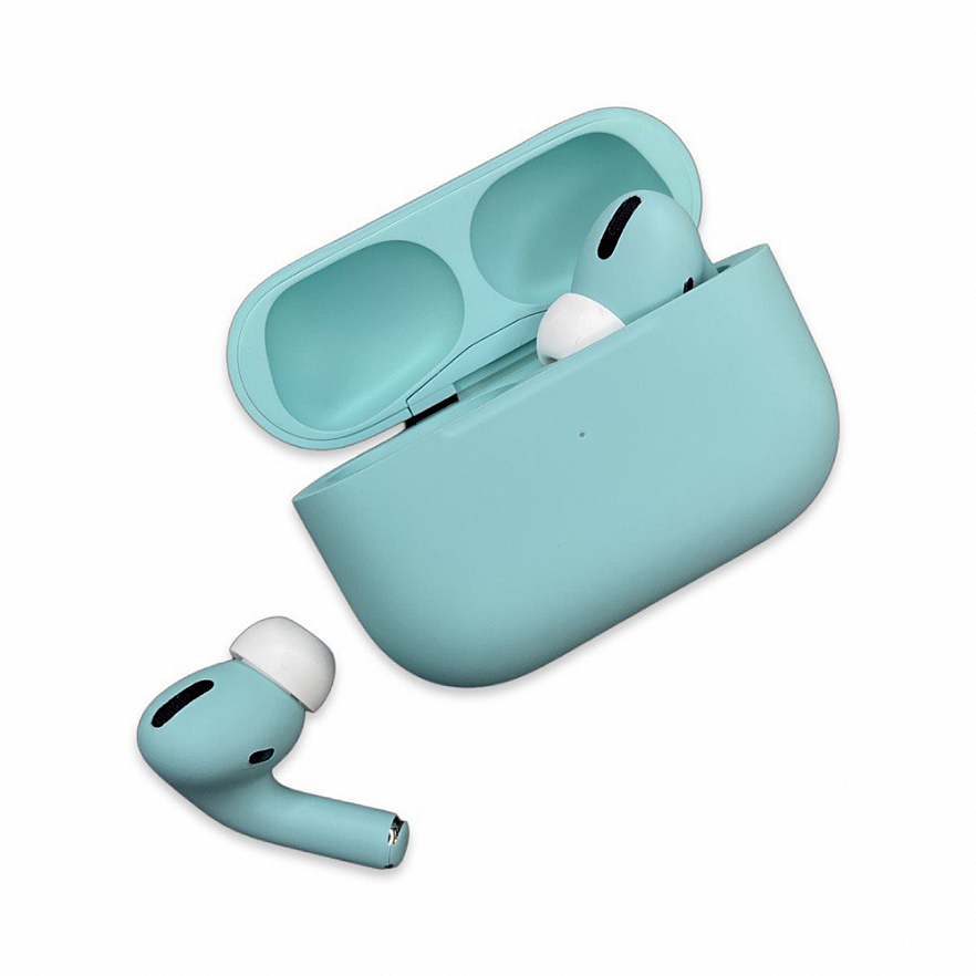 Беспроводные наушники Apple AirPods Pro 2 2023 Custom Edition бирюзовые матовые (полная покраска)