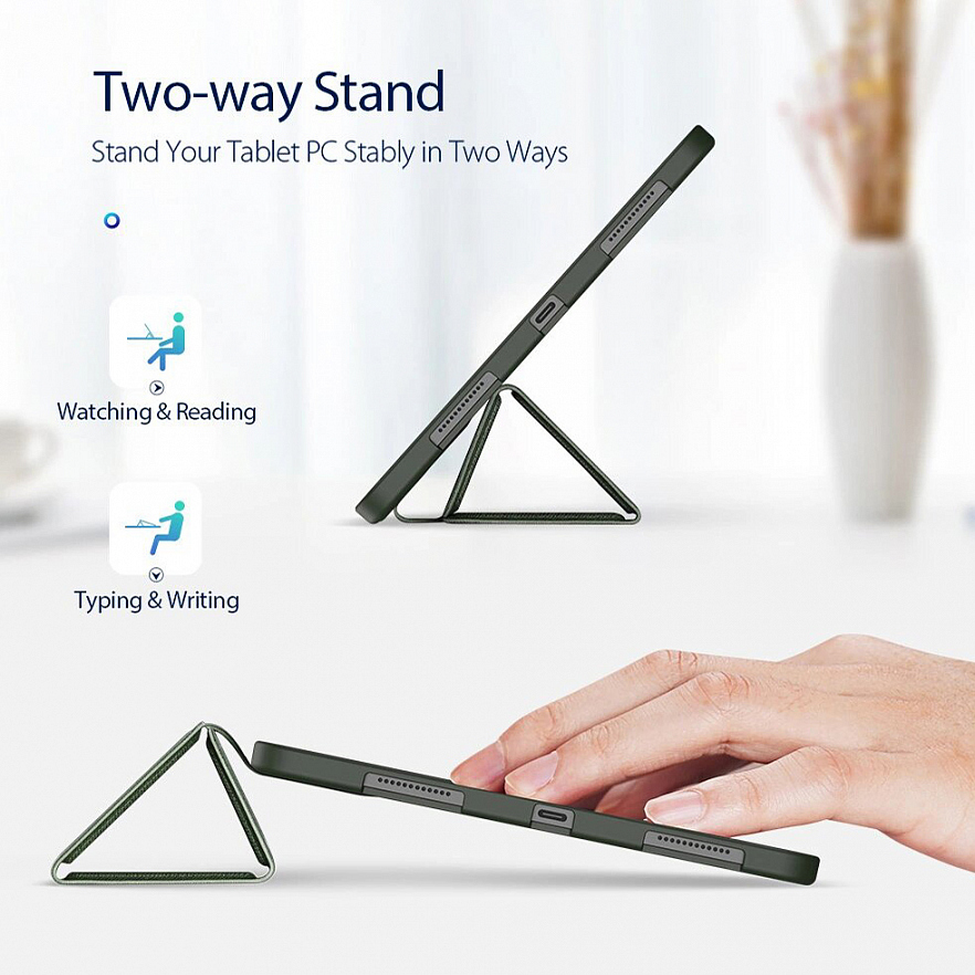 Чехол Dux Ducis Osom Series для iPad Air 10.9 (2020) тёмно-зелёный (Midnight green)