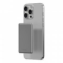 Внешний аккумулятор магнитный EnergEA Alupac Mini 20W 5000mAh титан натуральный