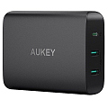 Сетевое зарядное устройство Aukey 2 USB / USB-C PD чёрное 72Вт