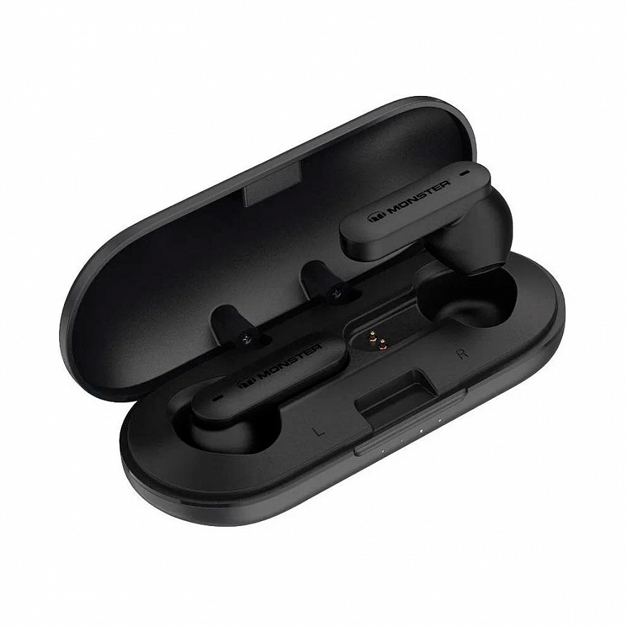 Беспроводные наушники Monster SuperSilm AirLinks Black чёрные