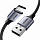 Кабель UGREEN US288 (60408) USB-A 2.0 to USB-C Cable Nickel Plating Aluminum Nylon Braid (3 метра) чёрный/серый космос