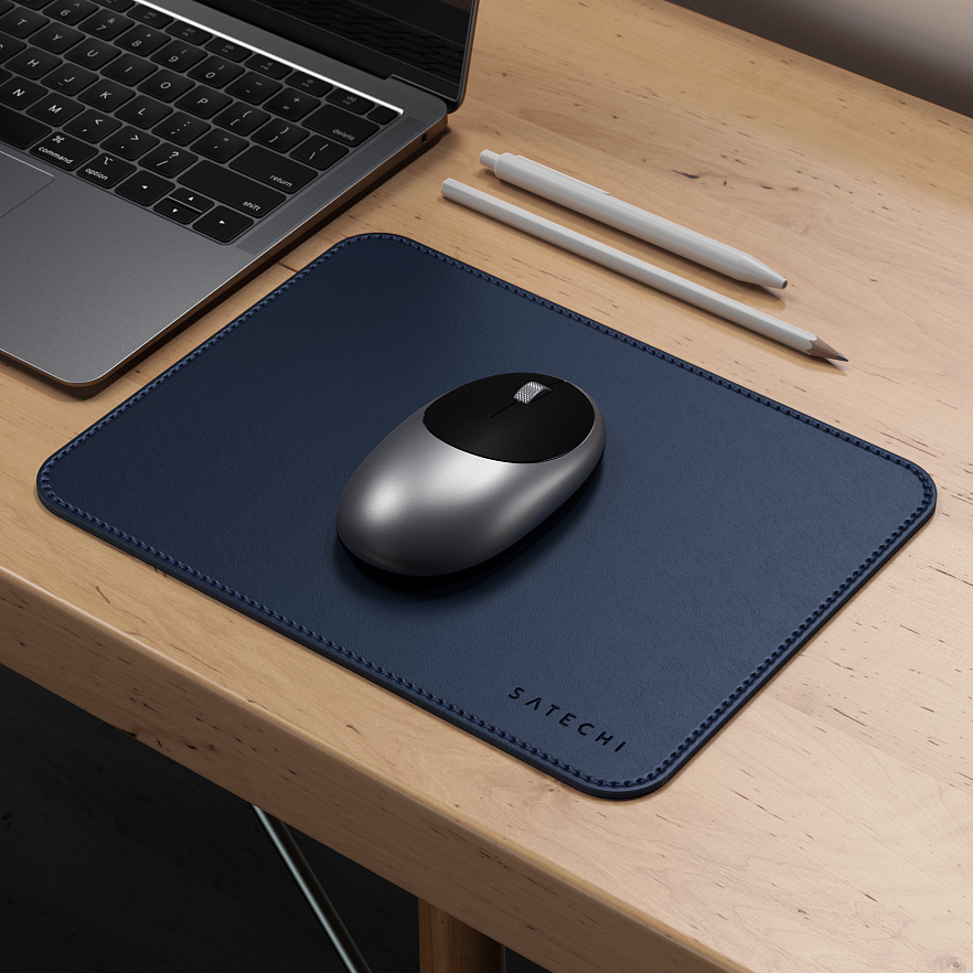 Коврик для мыши Satechi Eco-Leather Mouse Pad (25x19 см) синий (ST-ELMPB)