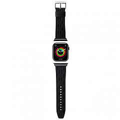 Ремешок CG Mobile Lagerfeld PU Saffiano Monogram для Apple Watch 38/40/41 мм чёрный
