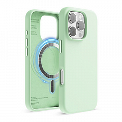 Чехол Elago Soft silicone (Liquid) с MAGSAFE для iPhone 16 Pro Max Нежная мята (Soft Mint)