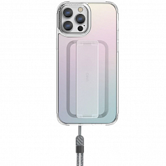 Чехол Uniq Heldro + Band для iPhone 13 Pro Max радужный (Iridescent)