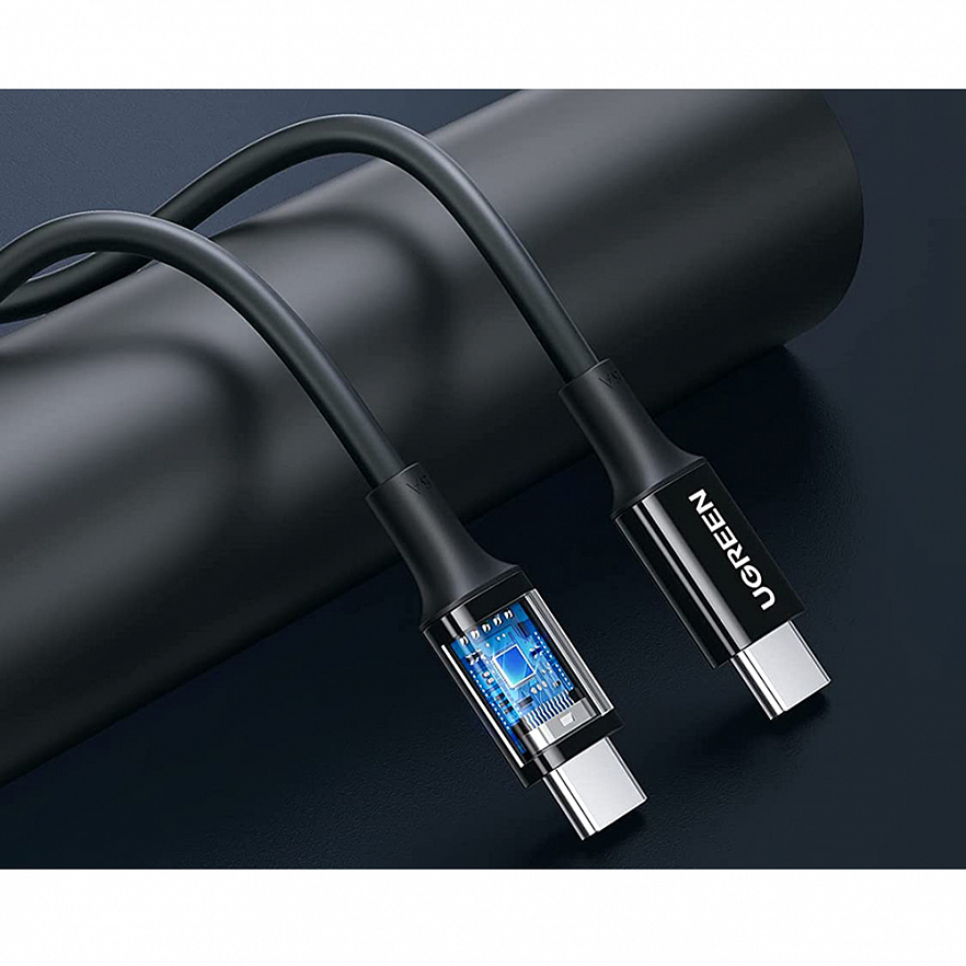 Автомобильное зарядное устройство Ugreen CD239 USB-C + USB-A Car Charger с кабелем USB-C (90646)