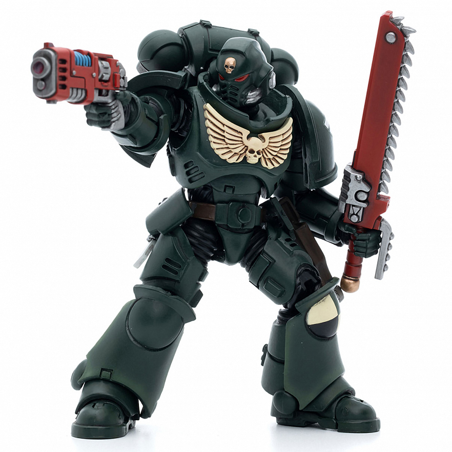 Фигурка Warhammer 40K Dark Angels Intercessors Sergeant Caslan 1:18
