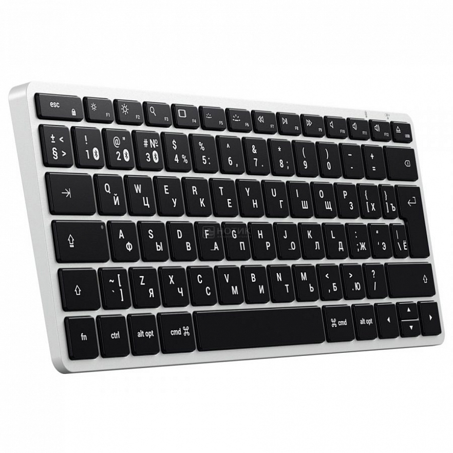 Беспроводная клавиатура Satechi Slim X1 Bluetooth Keyboard с русской раскладкой серебристая