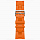 Умные часы Apple Watch Series 10 Hermes 46 мм, спортивный ремешок Kilim оранжевый