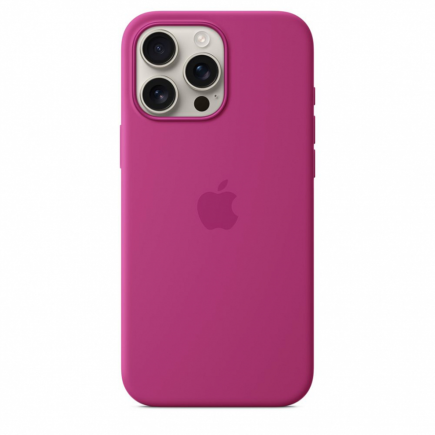Чехол Apple MagSafe Silicone Case для iPhone 16 Pro Max Фуксия (Fuchsia)