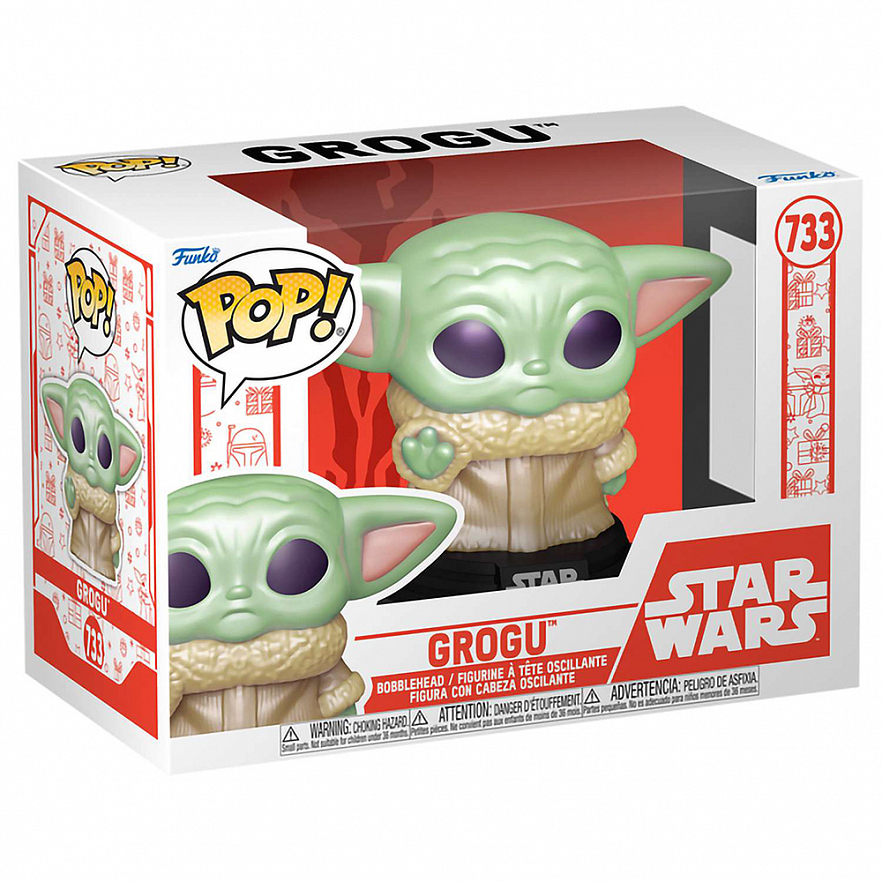 Фигурка Funko POP! Bobble Star Wars Holiday Grogu​ (733) 79935