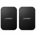Металлическая пластина на телефон для магнитного держателя UGREEN LP123 Rectangular metal plate (2 шт) чёрная (50869)