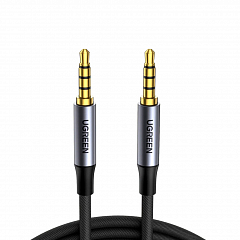 Кабель UGREEN AV183 (10648) 3.5mm Male 4-Pole Microphone - 1м черный