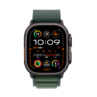 Часы Apple Watch Ultra 2 (2024) - 49 мм Alpine Loop ремешок темнозеленый, размер  M