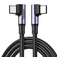 Кабель Ugreen US335 Angled USB Type-C to Angled USB Type-C Cable (1 метр) чёрный (70696)
