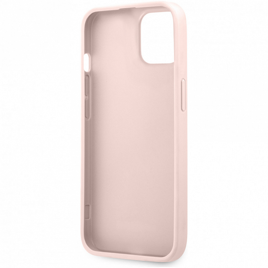 Чехол Guess PU 4G + Ring Hard для iPhone 13 розовый (GUHCP13M4GMRPI)