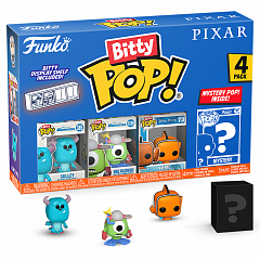 Фигурки Funko Bitty POP! Pixar Sulley+Mike+Nemo+Mystery (1 of 4)