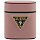 Чехол Guess Saffiano PU Leather Case Metal Logo для AirPods розовый