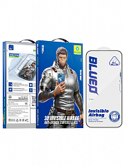 Стекло BlueO для iPhone 17 Pro Max/16 Pro Max 3D Invisible Airbag антипылевое