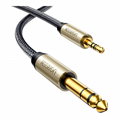 Кабель UGREEN AV127 (10629) 3.5mm - 6.35mm TRS - 3 метра