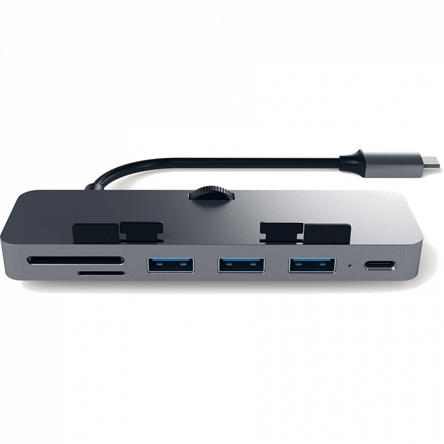 Мульти хаб Satechi Aluminum Type-C Clamp Hub Pro для iMac Серый космос (ST-TCIMHM)