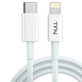 Кабель TFN 8pin (Lightning MFI) USB-TypeC TPE (1 метр) белый