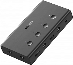 Переключатель UGREEN CM293 (70439) 4 In 1 Out HDMI KVM Switcher