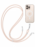 Зарядный кабель-ремень Satechi OntheGo 60W - 1.5м пыльно-розовый