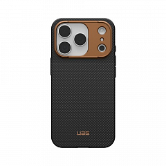 Чехол Uag Fibr Armr Kevlar для iPhone 18/17 Pro 6.3" с MagSafe черный/бронзовый